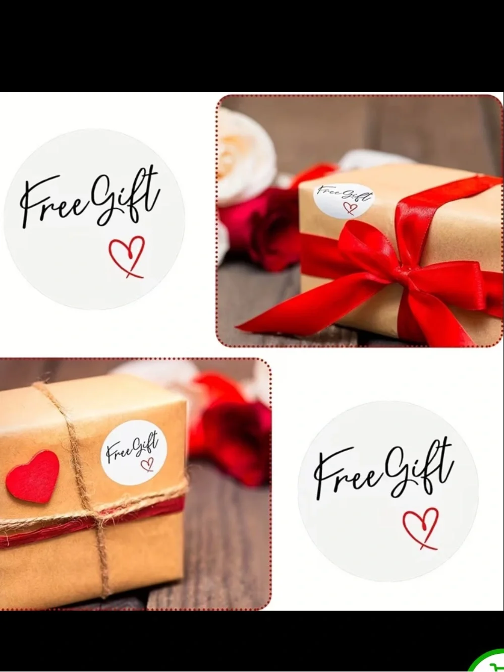 “Free Gift” Round Sticker Rolls- 500 Stickers- Buyer’s Choice